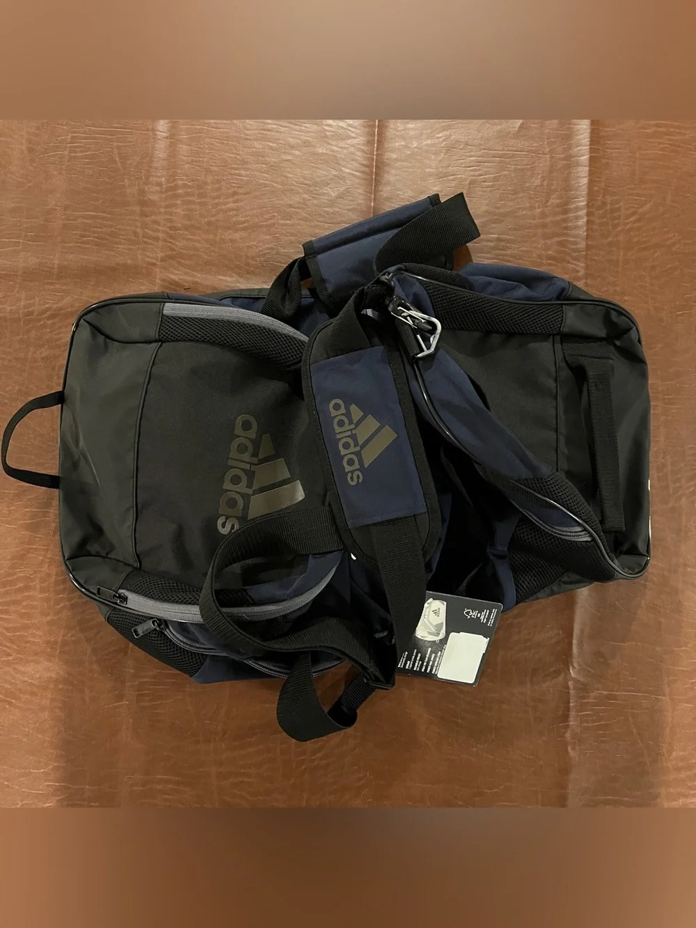 NWT Adidas Official Columbus Blue Jackets 5th Line Duffle Bag